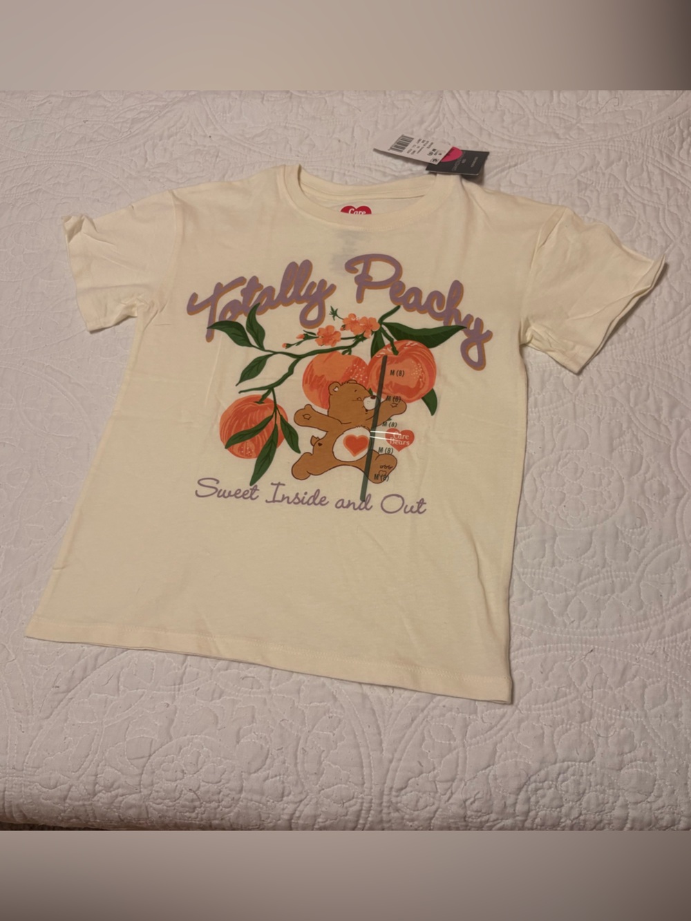 Care Bears Totally Peachy Graphic T-Shirt-New-Size M (8)